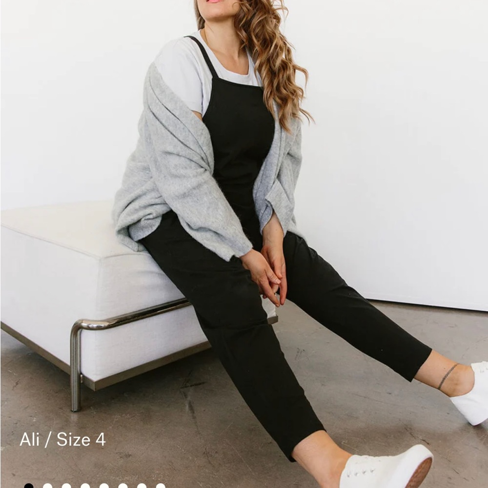 Storq maternity anytime overalls black